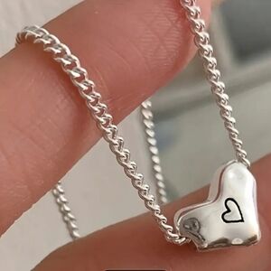 Sterling Silver Heart Pendant Necklace